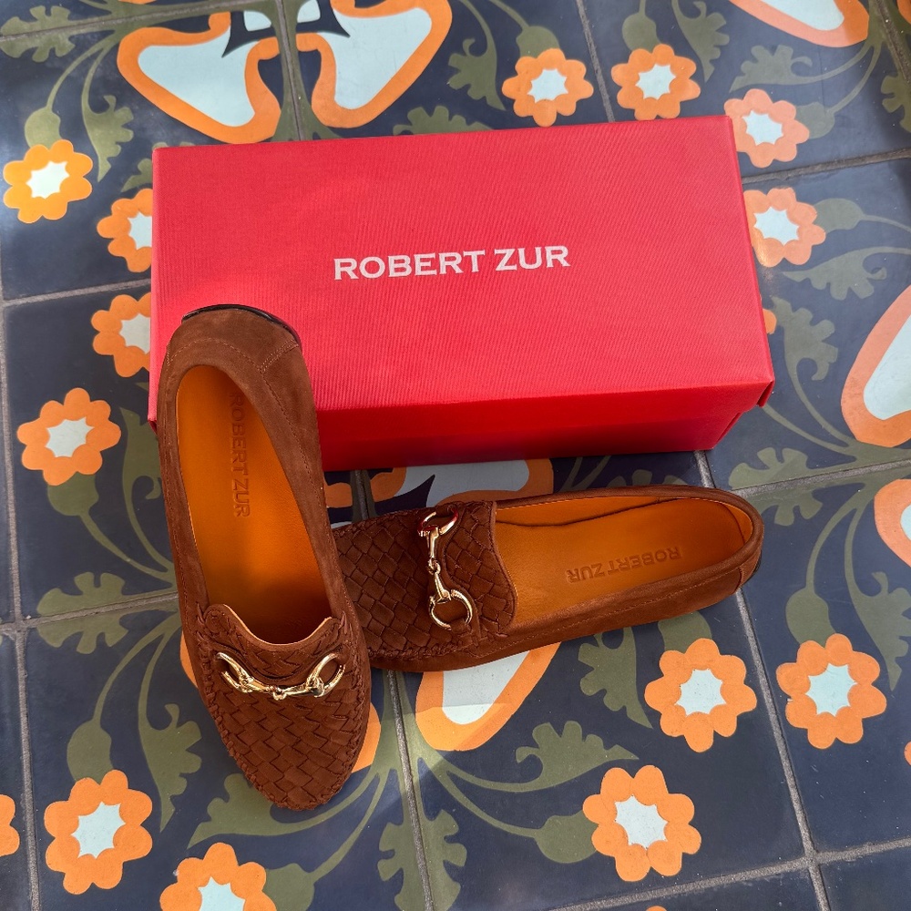 Robert Zur Perlata Sigaro Suede Loafer / NEW